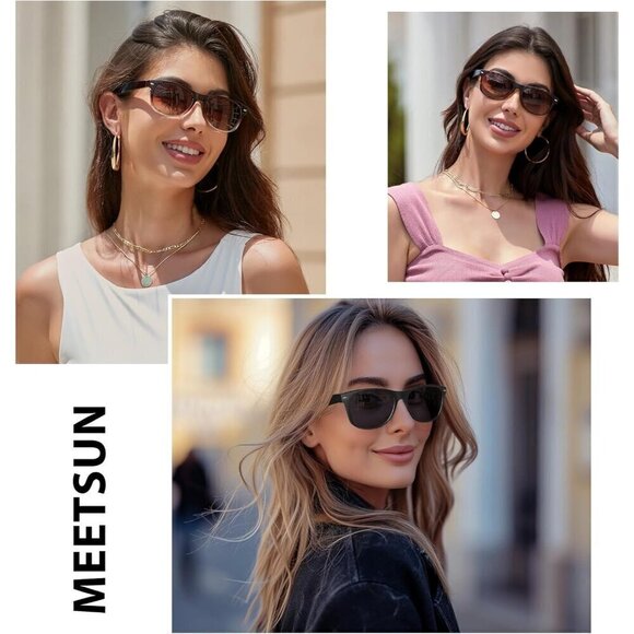 ? Retro Polarized Women Black Classic Trendy Driving Protection Sunglasses main image 6